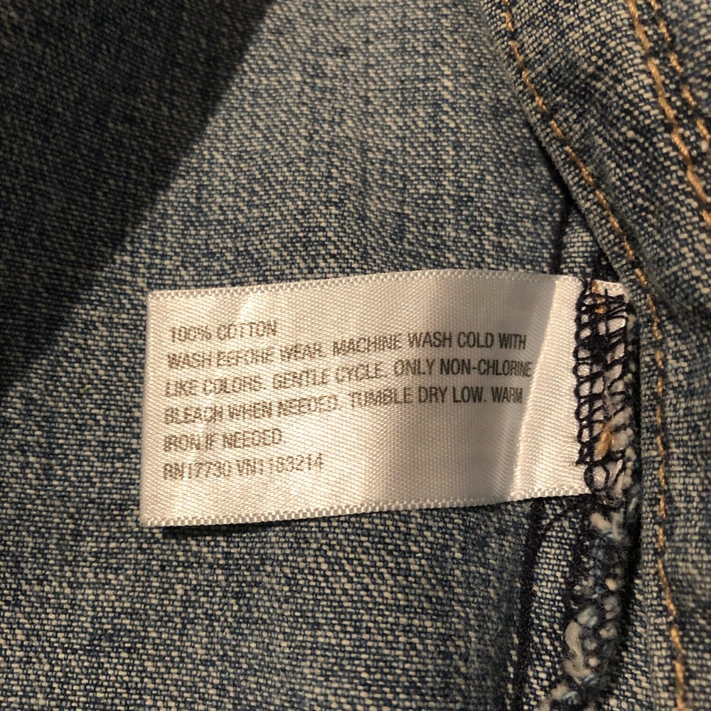 Mossimo Suppy Co. sz XS denim vest - Picture 11 of 13